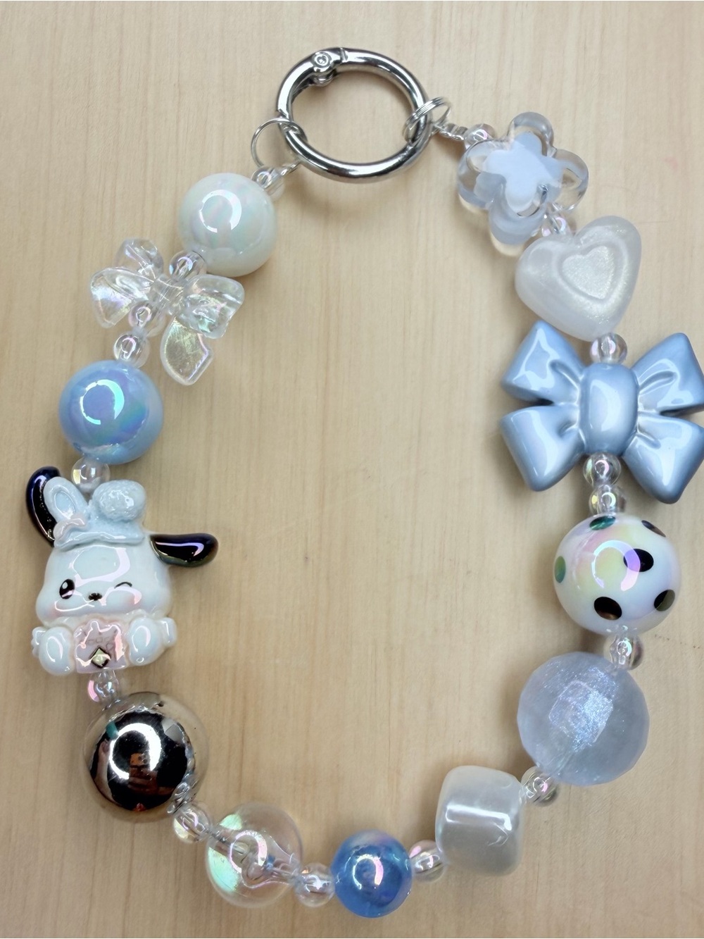 Pochacco Girl Soccer- Handmade Sanrio Phone Charm or Bag Charm- Kawaii